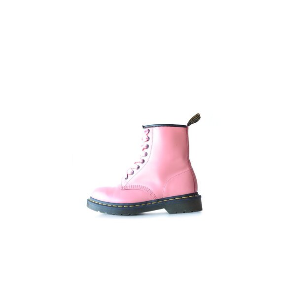 Dr. Martens Boots Size 7 Womens 1460 Acid Pink 8 Eye Lace Up Boots - Picture 3 of 9